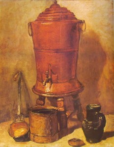 Chardin: La fontana di rame, cm. 28 x 23, Louvre, Parigi.